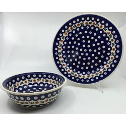 Komplet talerzy obiadowych i misek