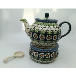 Komplet czajnik z podgrzewaczem