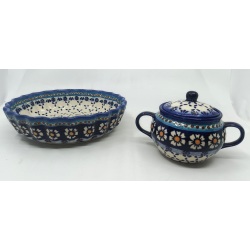 Komplet forma do zapiekania i cukiernica