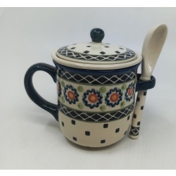 Kubek do ziół z łyżeczką