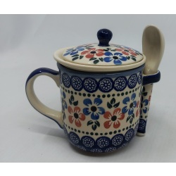 Kubek do ziół z łyżeczką