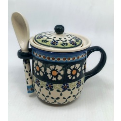 Kubek do ziół z łyżeczką