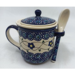 Kubek do ziół z łyżeczką