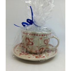 Komplet kubek Jumbo + spodek