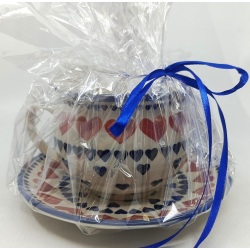 Komplet  kubek max z talerzykiem