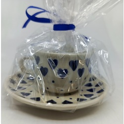 Komplet filiżanka  mini + talerzyk