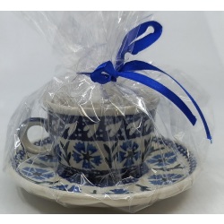 Komplet filiżanka  mini + talerzyk