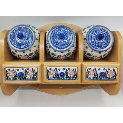 Półka kuchenna + pojemniki na produkty sypkie